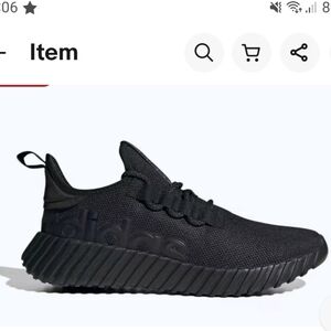 Adidas Kaptir 3.0 Shoes Mens 6 Black Running Sneakers Outdoor